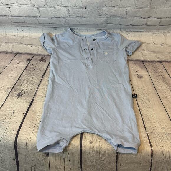Rags to Raches Light Blue Shortie Romper - Picture 1 of 4
